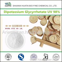 Natural Sweetener Licorice Extract Dipotassium Glycyrrhetate UV 98% Powder