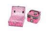 Personalized Custom Pink Rigid Gift Box Handle Lovely For Wedding