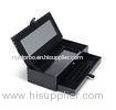 Popular Black Custom Cosmetics Gift Box With Two - layer Drawer