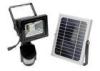 Low Decay CRI 75 50W Solar PIR LED Flood Lamp With Backup Battery