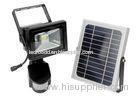 Low Decay CRI 75 50W Solar PIR LED Flood Lamp With Backup Battery