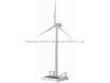 Metal Sloar Wind Turbine Model with Name Card Holder