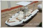 Comfortable White Towable Inflatable River Boats RHIB Boat RIB580A