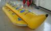 Yellow PVC Single Tube Inflatable Banana Boat For Water Sports