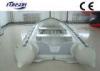 White / Red Hand Made 5 Man Foldable Inflatable Boat For Kids / Adults