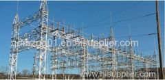 substation steel supports H frame