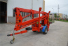 Trailer mounted articulating platform