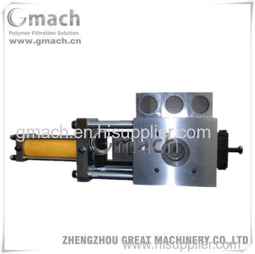 plastic recycling extruder Single plate type four working station hydraulic screen changer