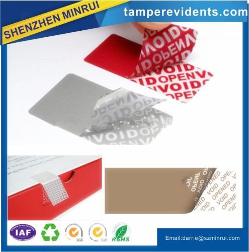 Custom paper VOID warranty seal sticker printing label Security warranty VOID label.Tamper proof evident seal labels