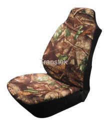 Real-tree Camouflage Printed Single Front Car Seat Cover Polyester Fabric Universal Size