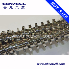 45/90 conical twin screw barrel for pvc extrusion process