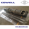 Hot sales conical twin barrel screw for LDPE processing