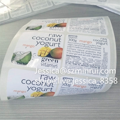 Custom Cosmetic Label Sticker Printing Adhesive Waterproof Labels Transparent Stickers Cosmetic Plastic Label