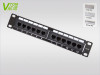 CAT5E 10' inch UTP 12Port Patch Panel