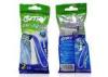 Plastic handle disposable pack twin blades razor with aloe strip head
