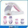 Purple / pink plastic triple Multi Blade Razor manual shaving for ladies