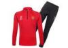 Manchester United Red Football Tracksuits Cotton Sweater Zip Champions League Pants