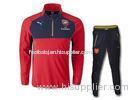 Red sport Tracksuit Half zip Sweater Black Training Pant Thai