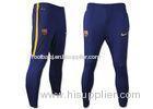 Barcelona Navy Yellow Football Training Trousers Sports Dry Fit Long Pants Club