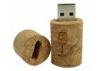 Red Wine Cork Wooden USB Flash Drive Memory Stick Logo Engraved For Promotional Gift