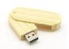 Bamboo Twist USB Sticks custom Wooden Computer Memory Stick With Keychain Holder