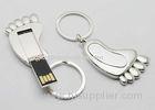 USB 2.0 8GB USB Flash Disk Promotional Gift Cute Foot Style With Big Key Ring