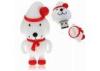 PVC Custom Printed USB Flash Drives Red Christmas Dog Promotional Gift