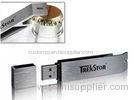 Stainless Steel Metallic USB Flash Drive Silver Bottle Opener With Logo Printed