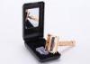 Male butterfly open safety razor metal alloy long handle one bladed razor