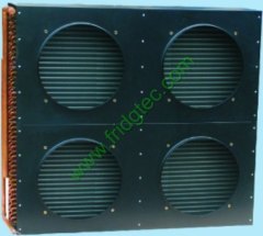 CHINA MADE GOOD QUALITY COPPER TUBE FIN CONDENSER WITH FAN COVER