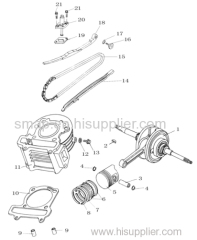 FIGURE 4 CYLINDER BODY&CRANKSHAFT&PISTON COMP.ENGINE.