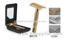 Home use Metal handle double edge safety razor kit and razor case
