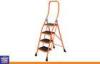 PE Coated Tube Handrail and Sponge Step Ladder 4 Tires Home Using Tool