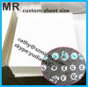 White destructible vinyl security warranty sticker material in sheets