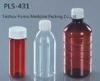 Transparent / Maple Round Plastic Syrup Bottles With Shiny Coating Cap