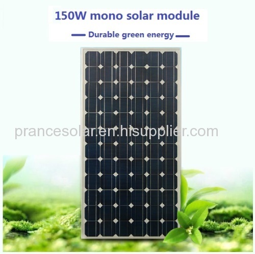 Monocrystalline Silicon Material solar panels 150 watt
