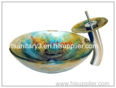 Coloured Glass Washing Basin