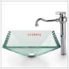 coloured glass washing basin