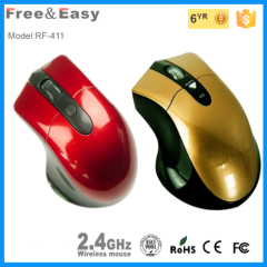 ergonomic design stable wireless mouse with CPI switch supplier