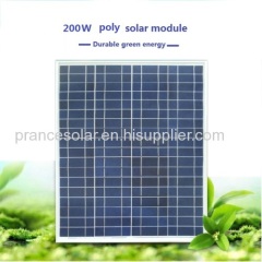 200W poly solar module