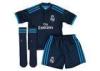 Custom Soccer Jersey Real Madrid Blue Short Socks Training Set For Kids