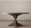 Antique Oak solid wood round dining tables / round wood kitchen tables