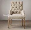 Wooden Fabric Bennett Parsons cloth dining room chairswith solid oak legs
