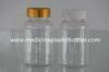 180ml PET Capsules / Tablets Pharmacy Pill Bottles Clear Plastic Bottles With Lids