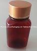Clear 130ml Liquid Pharma PET Bottles Brown / Amber Medicine Bottles