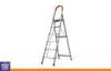 Multi-use 6 Steps Aluminium Step Ladders with Square Aluminum Tube for Library