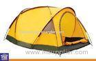 Yellow Double / Single Laye Custom Tents Heavy Duty Camping Tents for Family