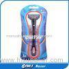 Home use Personal care five blades razor metal with rubber handle triple blade