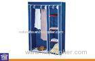 Metal Tube Portable Nonwoven Fabric Bedroom Wardrobe for Storage Clothing