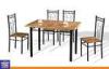 Particle Board Top Dining Table and Chairs Set for Restaurant / Home Indoor Outdoor Furniture